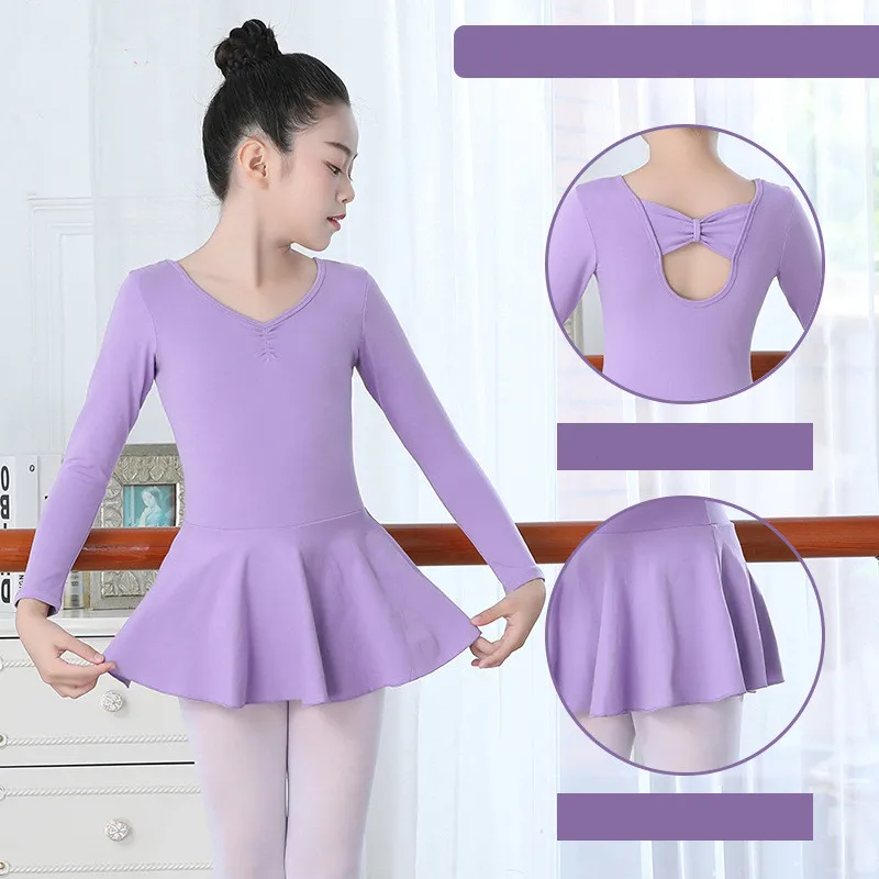 Balletdans Outfit Voor Meisjes Moderne Kleding Gymnastiek Accessoires Jeugd Body Turnpakje Kostuum Rokken Kids Jurken Weart