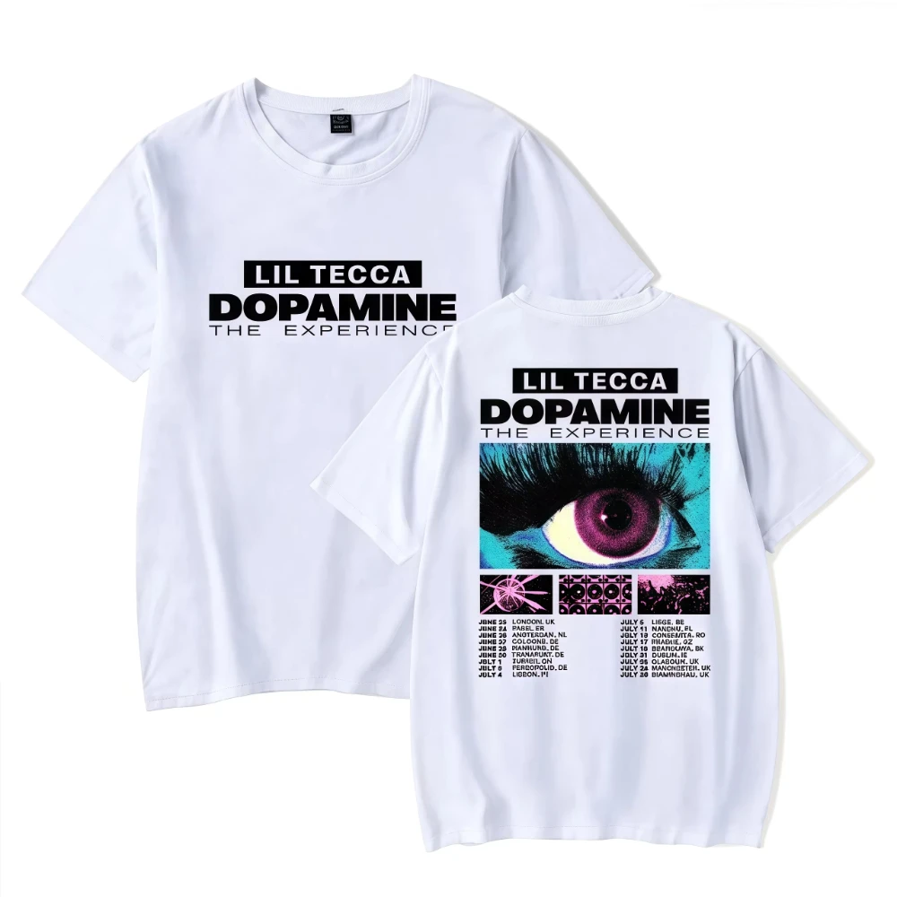 2025 ليل تيكا دوبامين التجربة جولة تي شيرت النساء الرجال Crewneck موضة قصيرة الأكمام الصيف المحملة #1