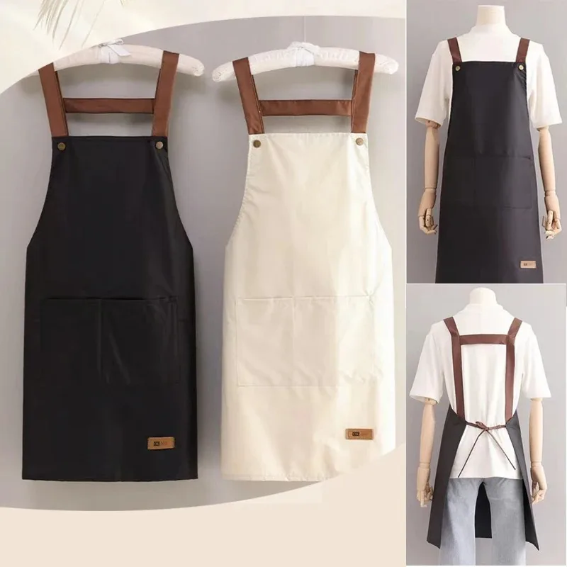 Apron for Household Kitchen Waterproof and Oil Proof Cooking and Dining A Few Pieces of Adult Work Clothes Kitchen Accessories