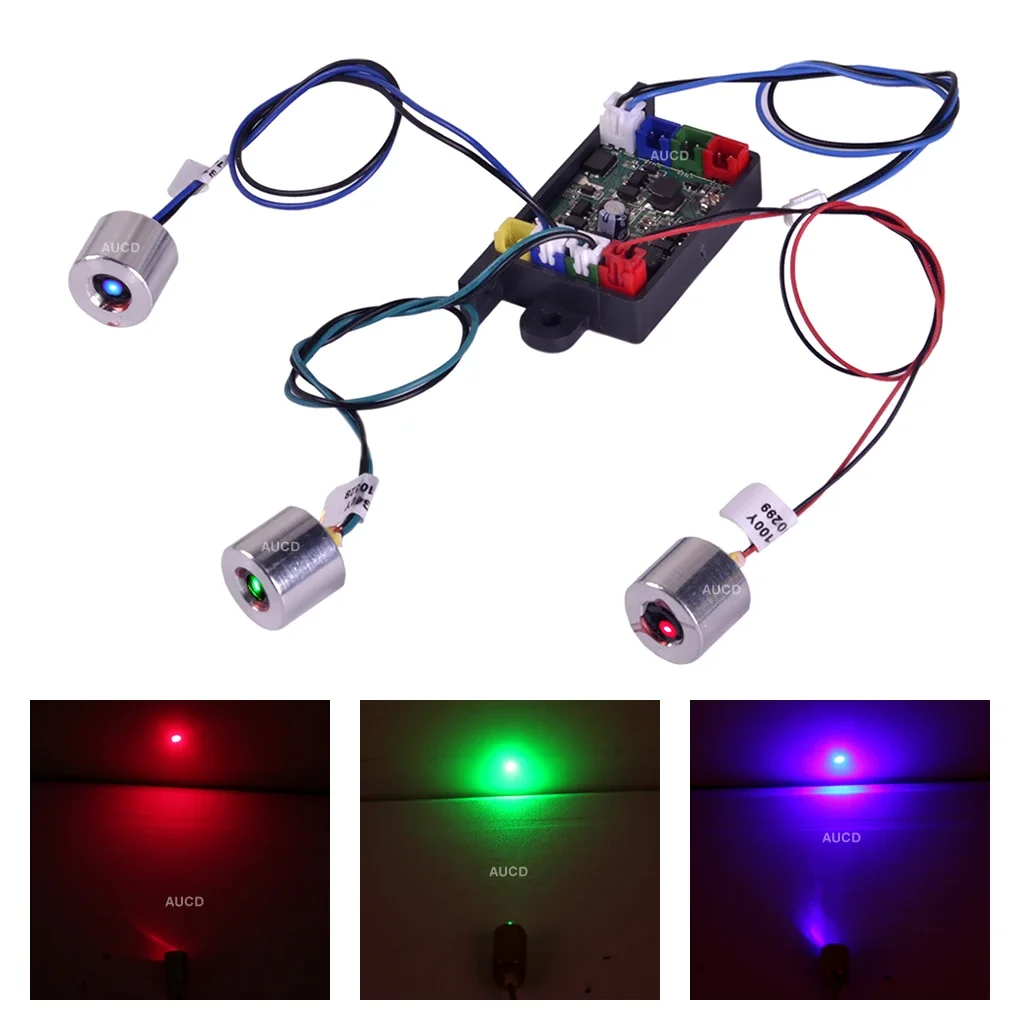 Φ18mm/0.7“ RGB Dot Laser DPSS Parts & TTL Driver Board For Sighting Device Disco DJ Party Projector Stage Lighting Diode Modul