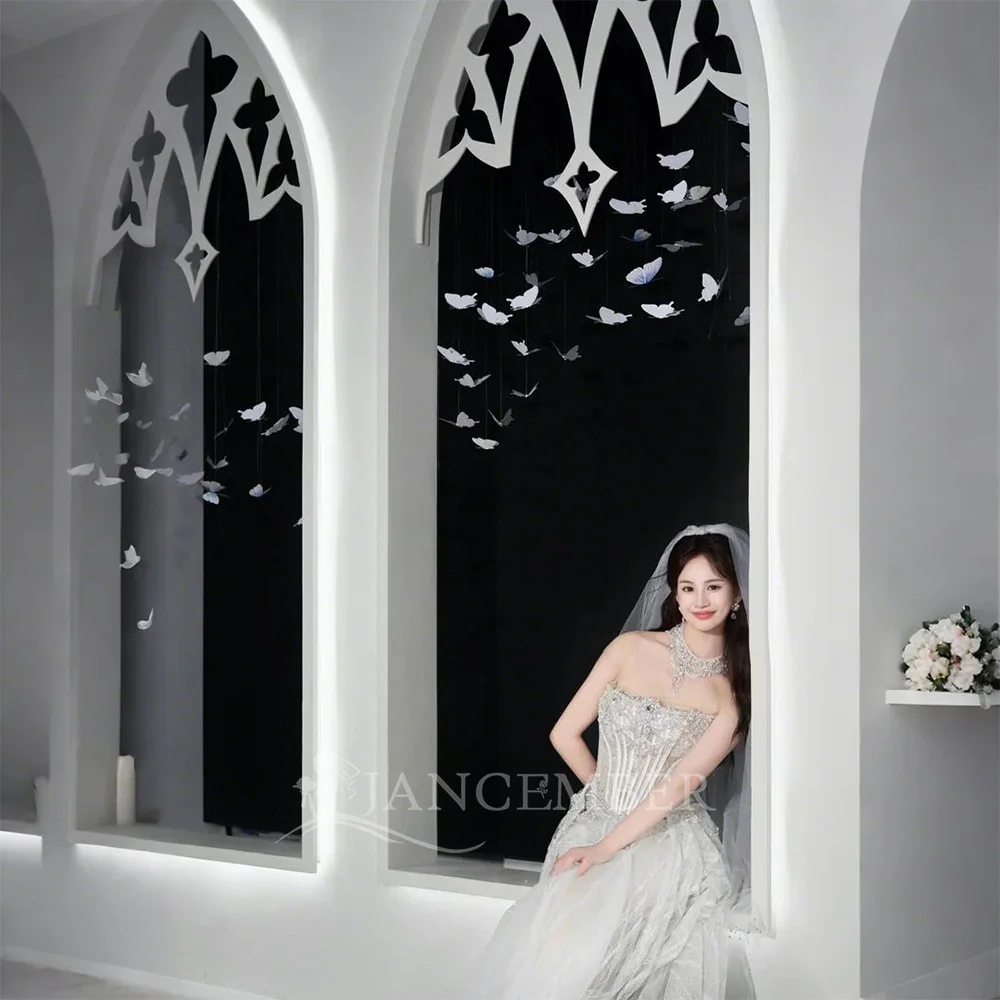 Sleeveless New Bridal Marry Factory Wholesale Wedding Dress Sequin Mermaid Customization Of Large Sizes vestidos para mujer