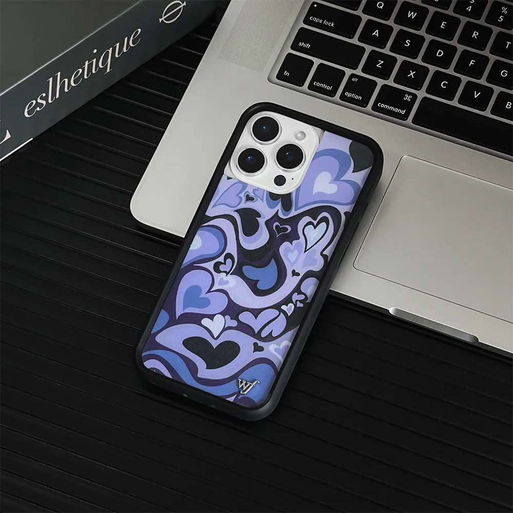 USA WF Wildflower Phone Case for iPhone 12 13 14 15 16 Pro Max Plus 16pro 16plus Paint rendering Avocado cloth wf Cover Capa