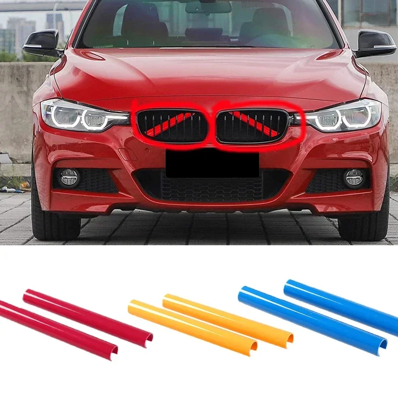 Car Front Grille Trim Strip For BMW F30 F31 F32 F33 F36 F20 F21 F22 F23 F07 F10 X3 X4 G38 G32 G30 M Sport Styling Accessories