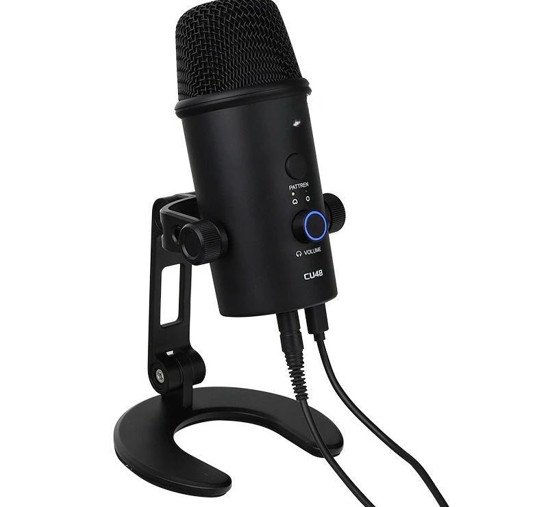 CU48 Professional Condenser Microphone USB Microphone Voice Online Lesson Live