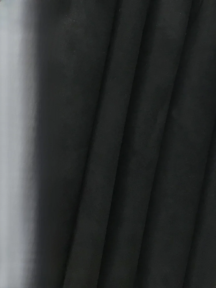 

A-ade Top-Layer eep Leather Handmade Bla Suede Fabric Whole Piece 080MM Soft Genuine Leather for DIY Home Crts