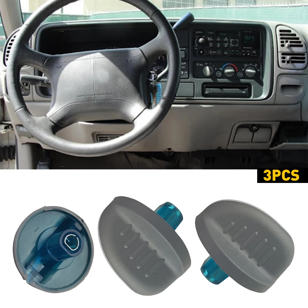 3Pcs For Silverado 1995 1996 1997 1998 150 2500 500 Sierra Suburban Tahoe Yukon A/C Heater Control Knob Fan Switch Accessories