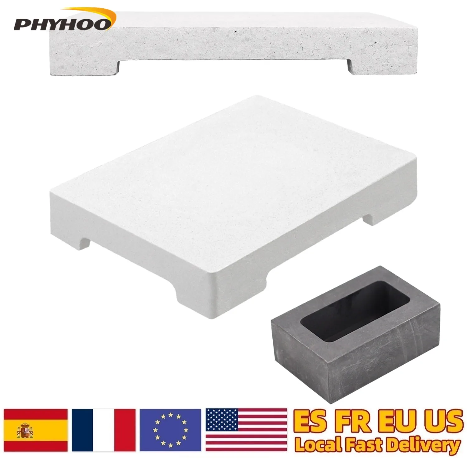 

2 шт., высокотемпературный сварочный кирпич с 200 г масляной канавкой, набор ювелирных изделий, инструменты для плавления золота, огнеупорная пластина, слитки, литейная форма