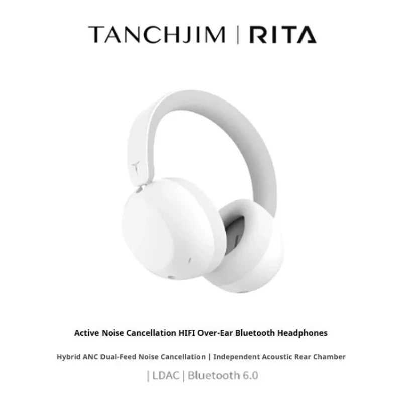 RITA Bluetooth Over-Ear Headphones with ANC, LDAC and 3.5mm Jack