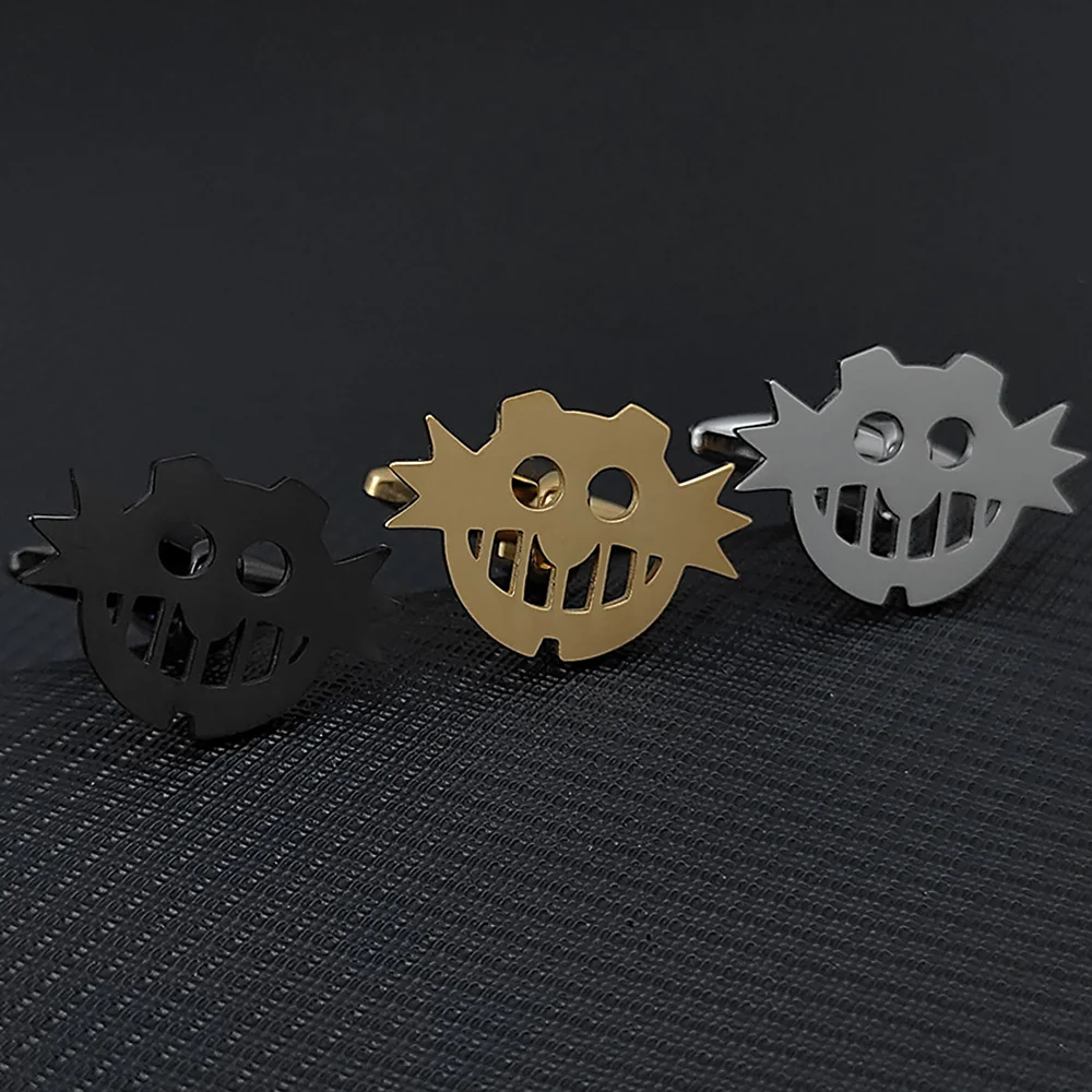 男性用ステンレス鋼のハロウィーンの手錠のリンク、創造的な中空のカボチャランタン、悪魔の木要素、ヒップホップジュエリー、父の日ギフト