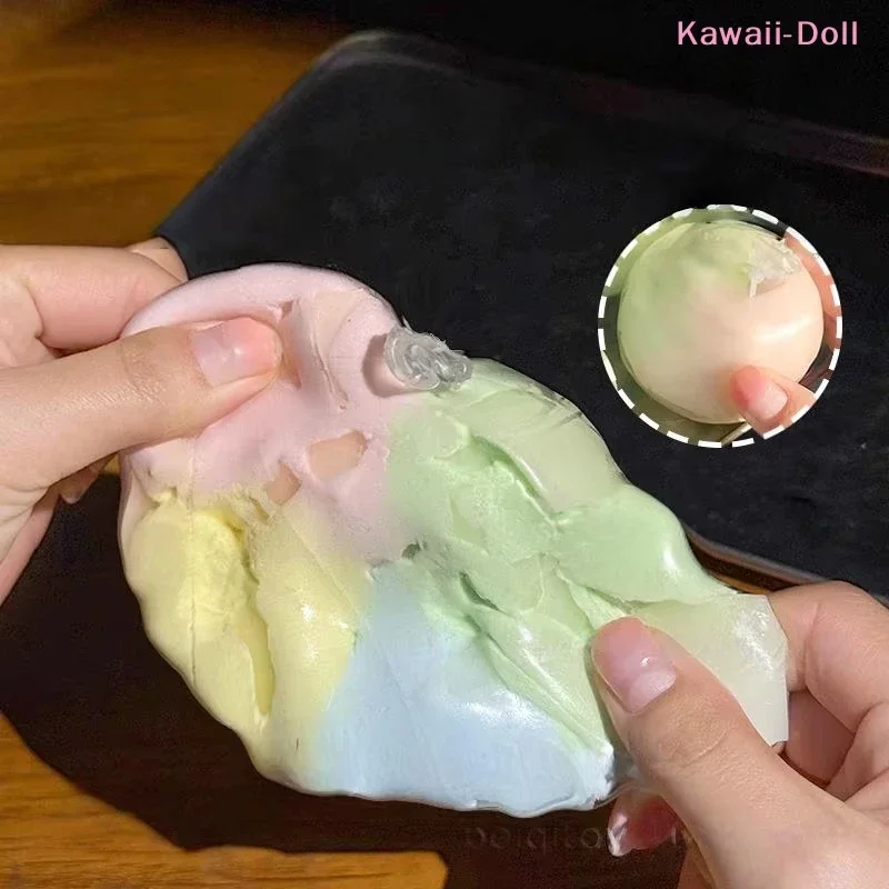1-3 Stück Knisternde Wachsball-Fidget-Spielzeuge, Handgemachte Cantaloupe-Schokoladen-Quetschbälle, Anti-Stress Sensorisches Entspannungsspielzeug – Detail 5