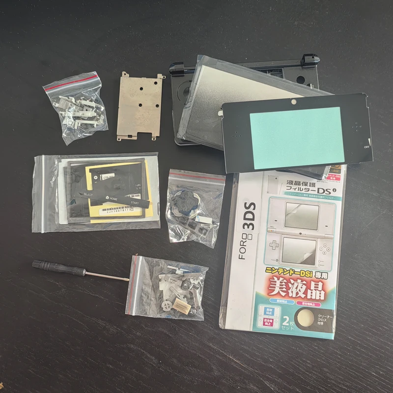 Replacement full console Shell For Nintend 3DS With Free Film & Screwdriver