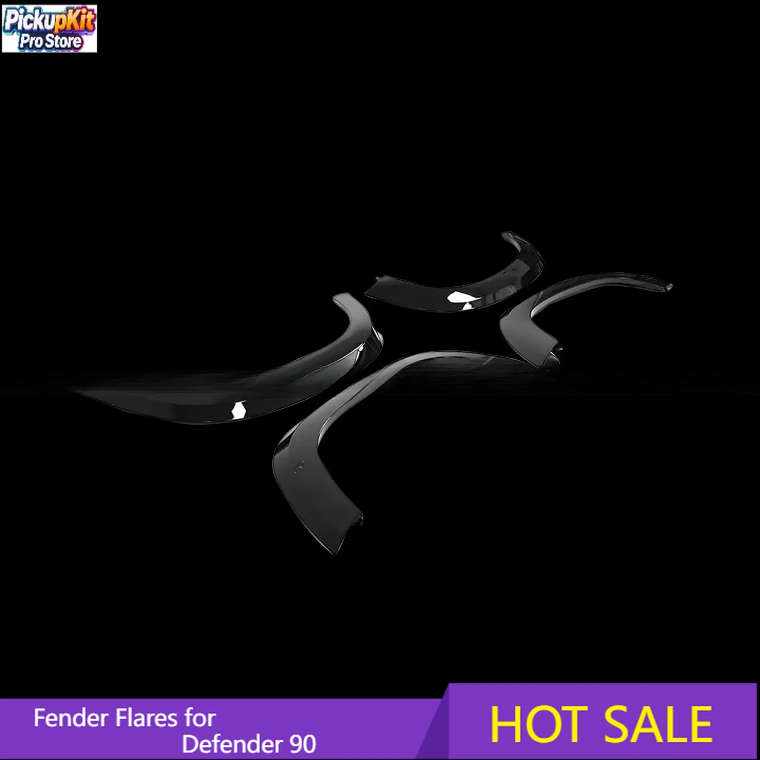 

Универсальные расширители колесных арок из карбона для Defender 90, аксессуары для экстерьера автомобиля