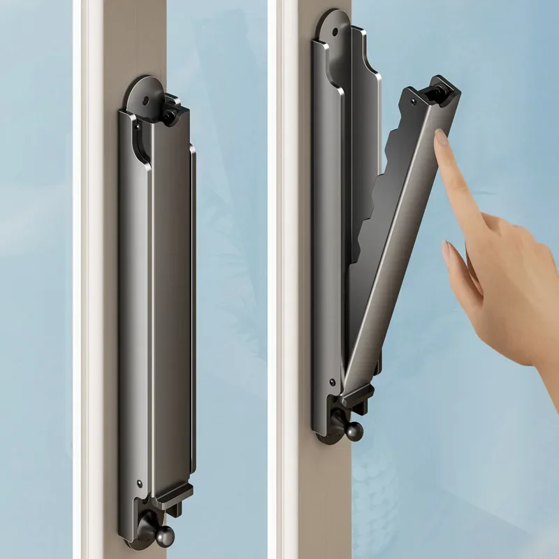 HeMu Retractable Clothes Drying Rack Wall Mounted Foldable Laundry Hanger Space-Saving Indoor Window Clothes Towel Drying Rod