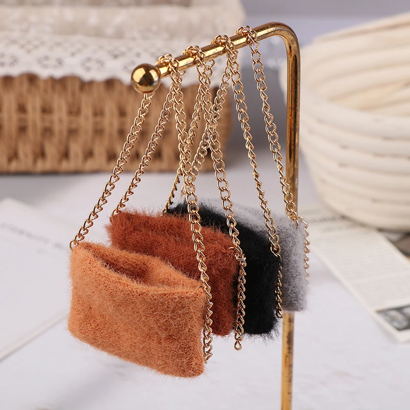 1/6 Doll Simulation Knitting Shoulder Bag Doll Mini Bags For Kawaii Plush Dolls Clothes Accessories