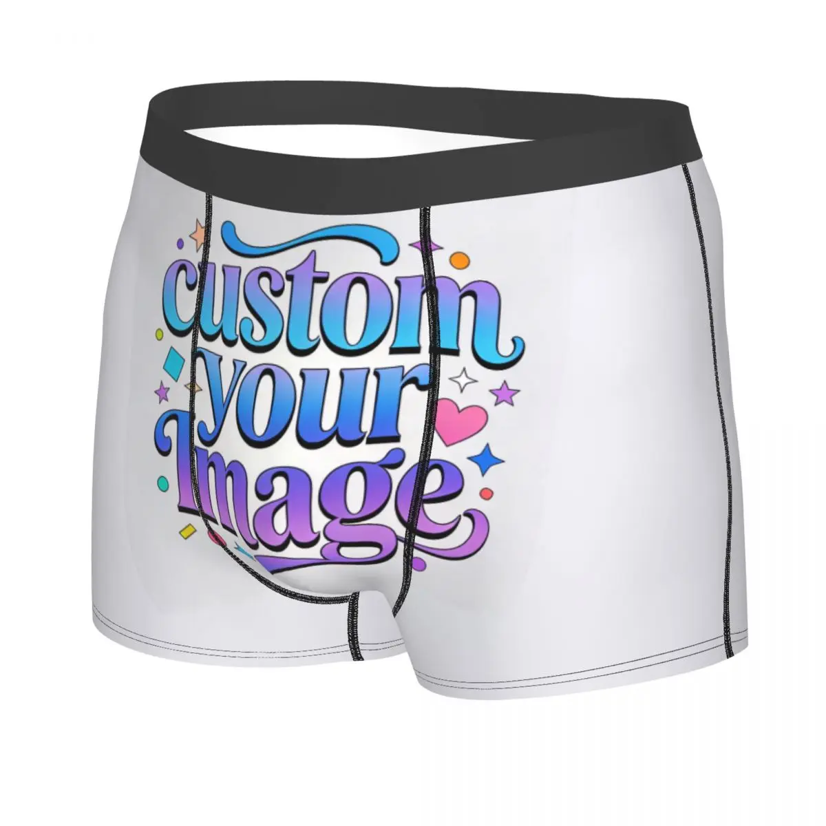 Custom Cool Custom Your Photo Logo Text Boxers Shorts Panties Male Underpants Comfortable Personalized Image Briefs Underwear