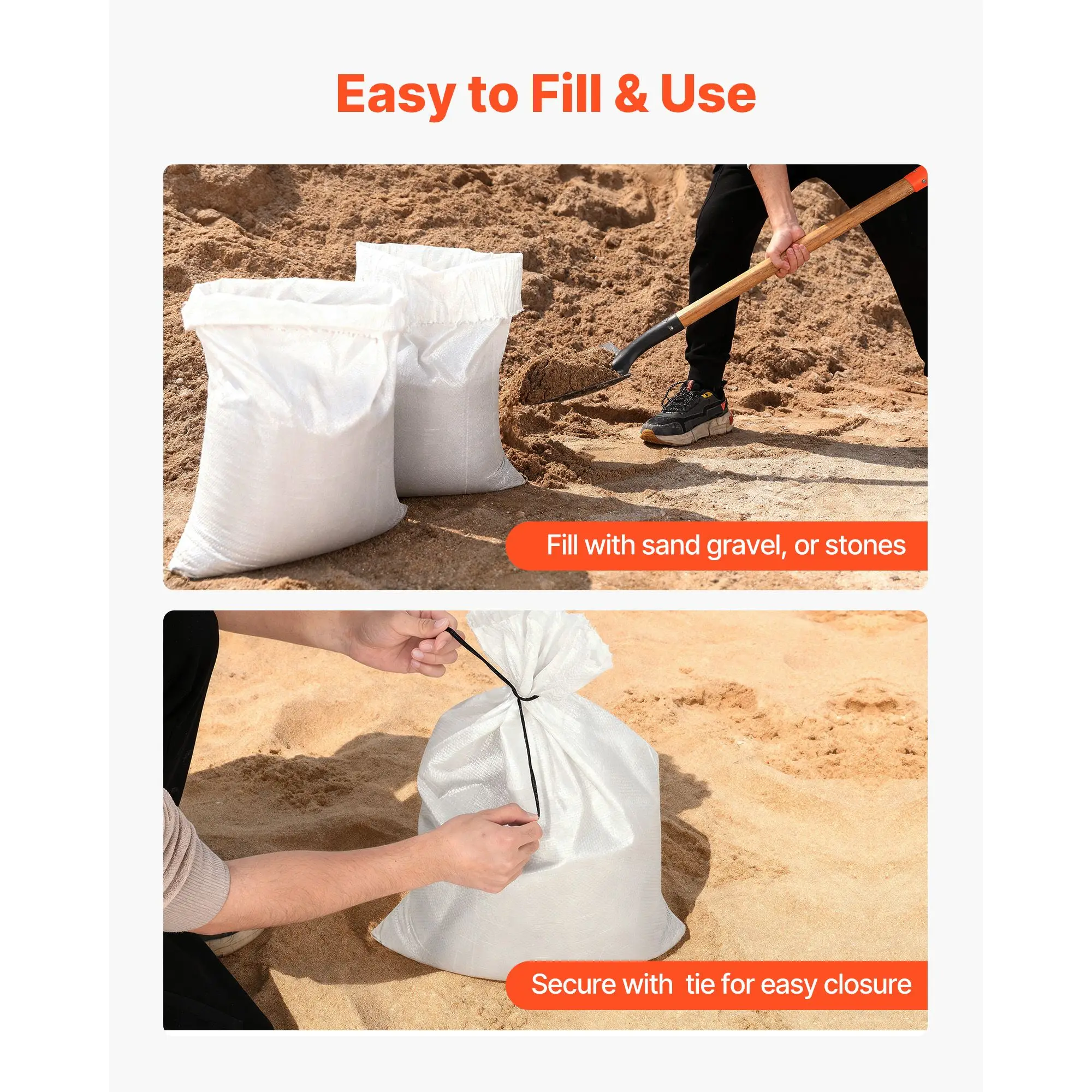 Empty Sandbags, 100 Packs 16 x - Flood Barrier Bag 评论和价格