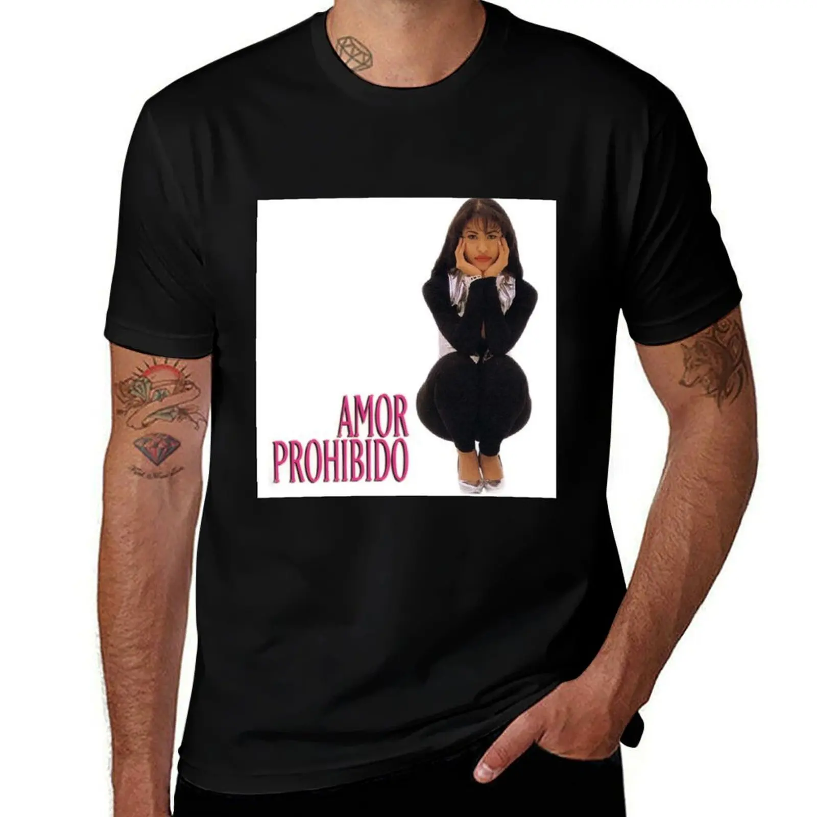 Selena Quintanilla Amor Prohibido T-Shirt Light Athletic Short Sleeve Tee Shirt T-Shirt