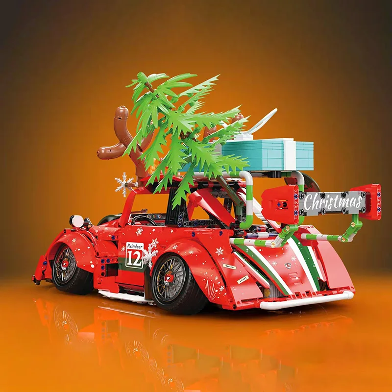 K Box K10247 Scarabeo di Natale Auto Modello di auto tecniche Serie di corse di città Giocattoli fai da te Building Blocks Regali di festa per ragazzi 2870 pezzi