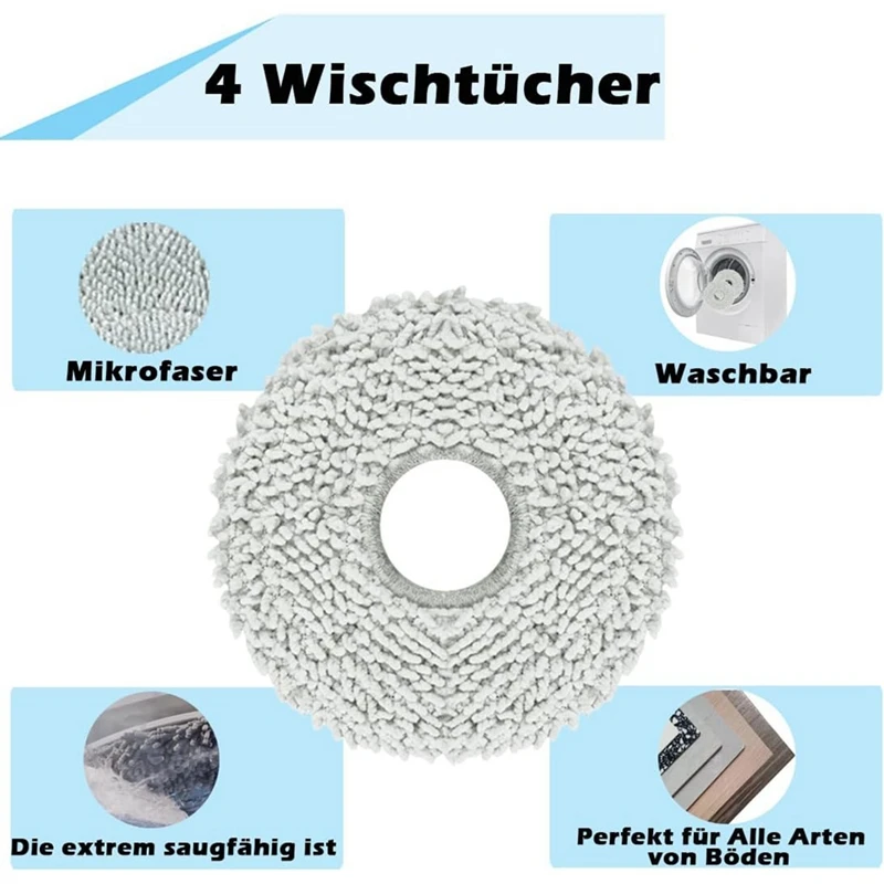 For Ecovacs T30 Pro Max Robot Vacuum Cleaner Main Side Brush Mop Cloth Dust Bags Replacement Parts Accessories