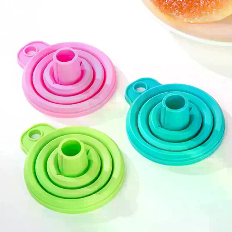10-Piece Silicone Collapsible Funnel Set, Food-Grade Foldable Filter for Bottles, Perfume Capsules & Fry Oil