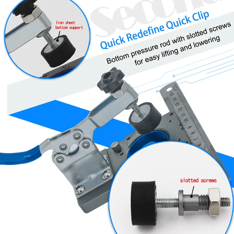 35mm Hinge Boring Jig Kit - Concealed Hinge Drilling Guide Jig - Aluminum Alloy Hinge Hole Opener Template Puncher Locator