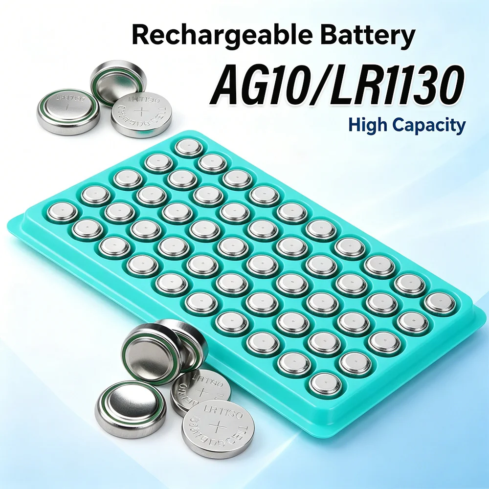 AG10 LR1130 Button Cell Coin Battery 389A LR1130 LR54 L1131 SR1130 1.55v Batteries for Watches Calculators Lasers High Capacity