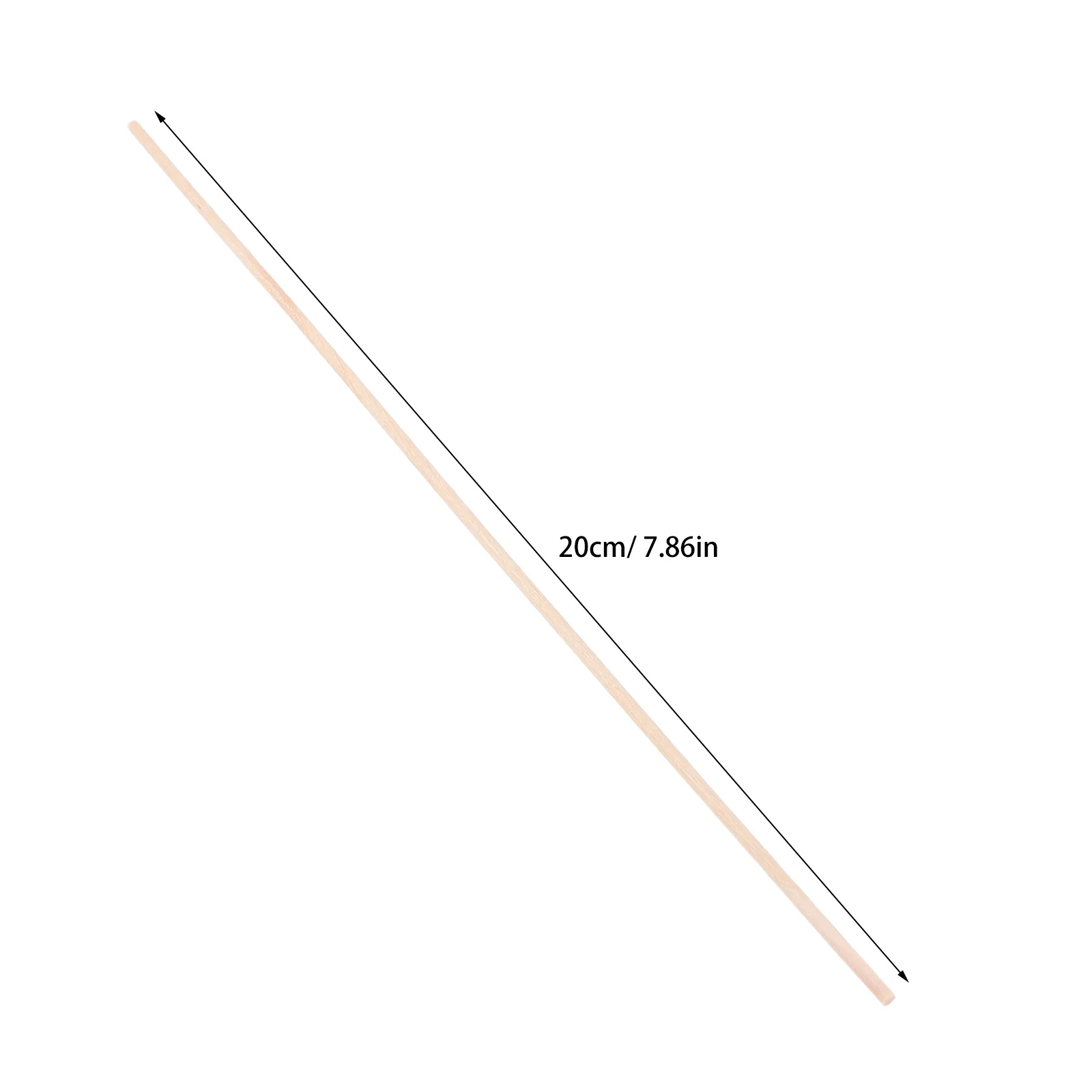 100pcs Children Craft Materials 200X2X2Mm Unfinished Natural Wood Dowel Rods For Diy Wooden Sticks Crafting Educational Art