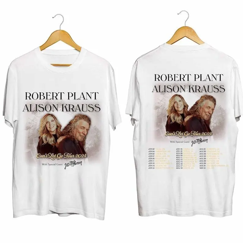 Robert Plant and Alison Krauss 2024 Tour Shirt, Can't Let Go 2024 Tour Shirt