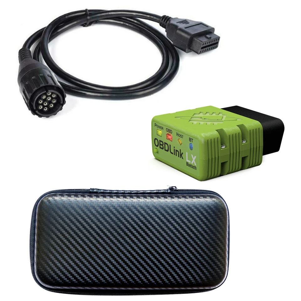 Obdlink lx-BMWモトサイクル用Bluetoothケーブル,10pinデバイス,バッグ