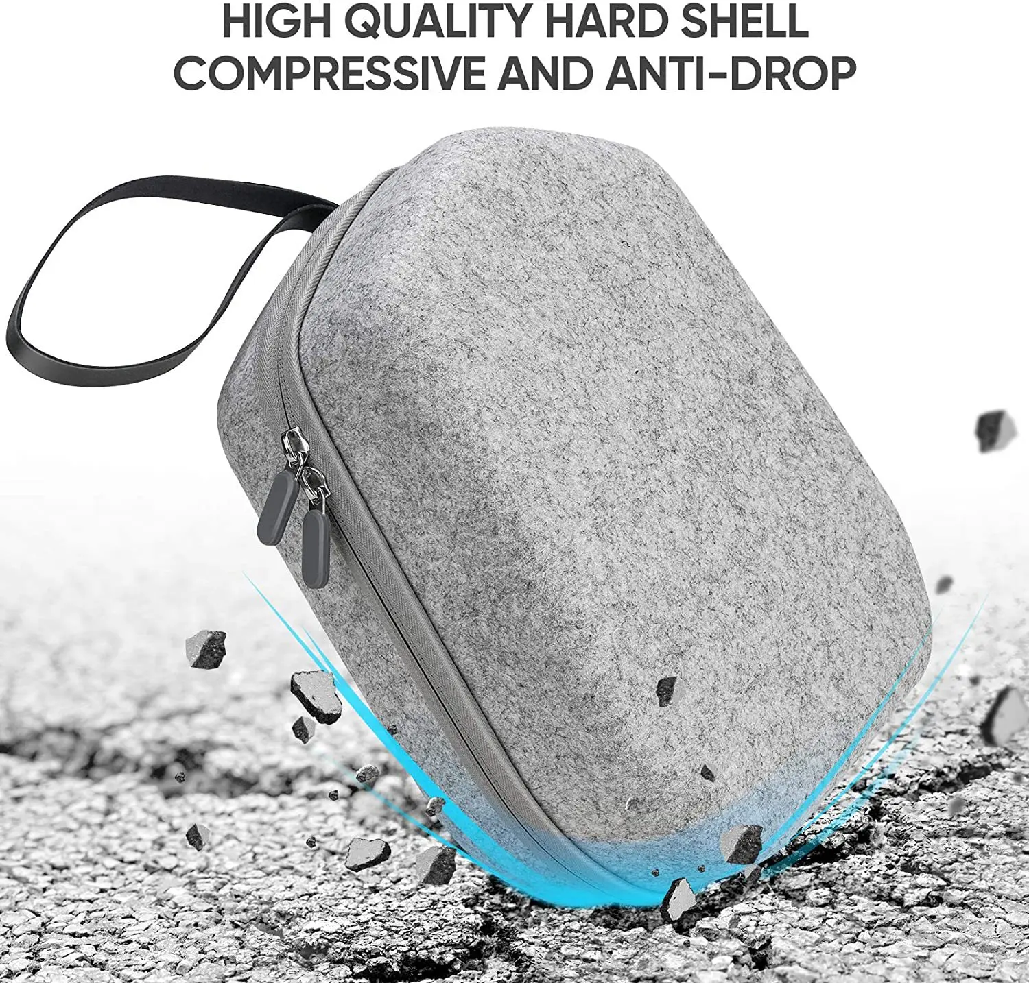 سماعة رأس الواقع الافتراضي حقيبة حمل لـ Meta Quest 2 ، حزام رأس النخبة الأصلي ، ملحقات وحدة التحكم ، السفر ، حقيبة قشرة صلبة