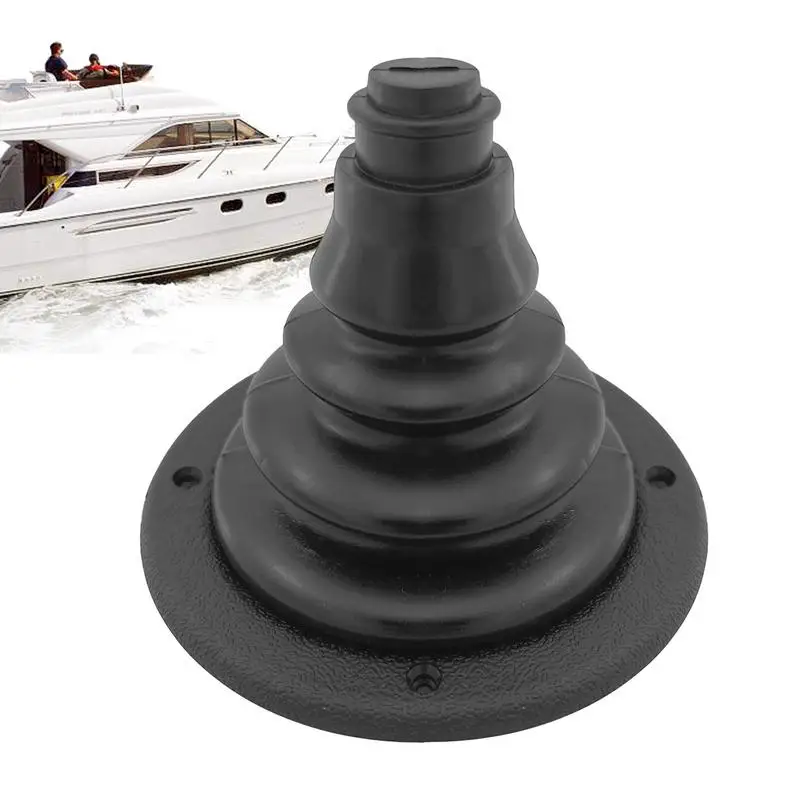 Boat Motor Well Boot Protector Cover Silicone Rigging Steering Shift Hole Cover Rigging Cable Boot for Kayak Marine 102*120mm