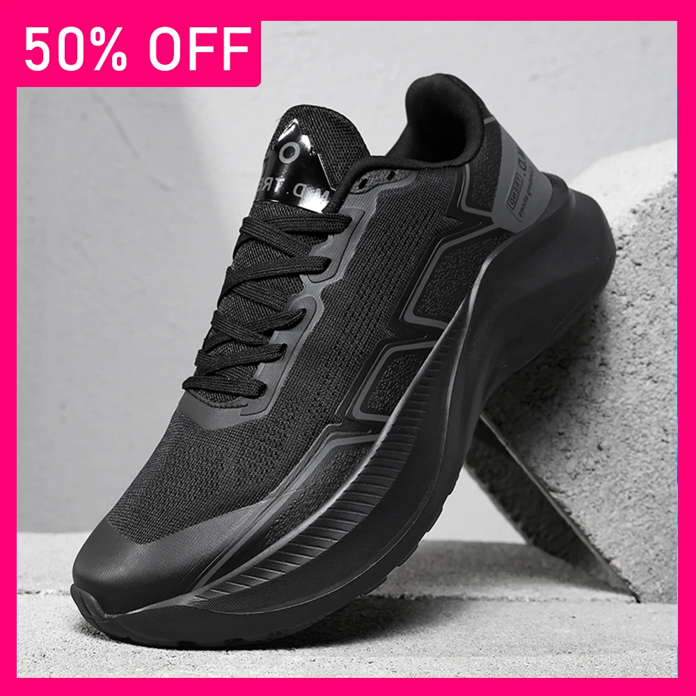 

Mens Running Shoes 2026 New Trendy Mesh Breathable Lightweight Cushioning Daily Leisure Fashion Lace-up Sneakers for Men