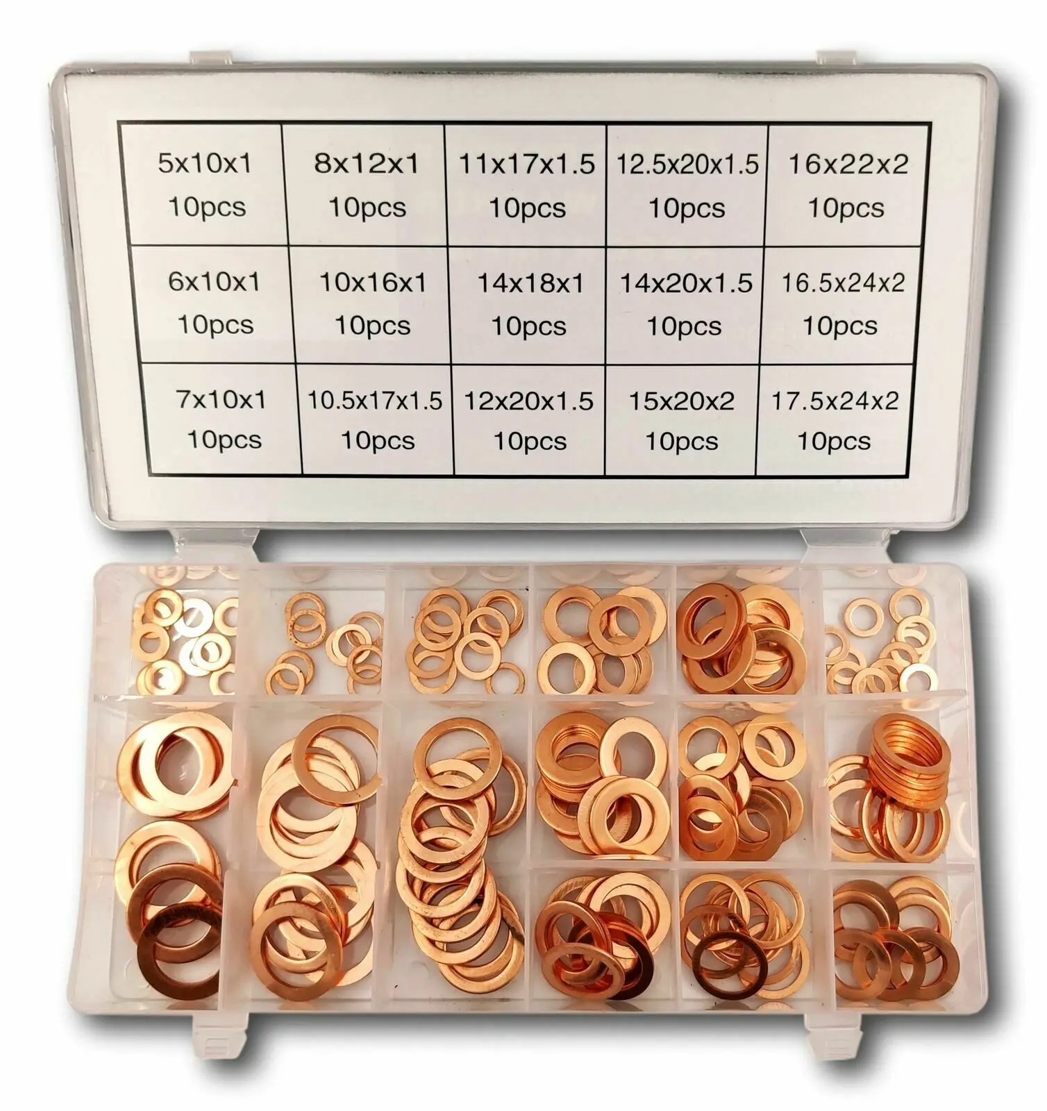 150pcs Copper Washers Sealing Solid Gasket Washer Sump Plug Oil For Boat Crush Flat Seal Ring M10 M12 M16 M18 M20 M22 M24