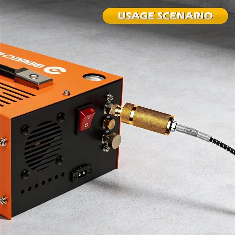 DT15 30Mpa PCP Air Compressor Filter, Oil Water Separator, PCP Air Filter, 99% High-Efficiency Filtration, Aerospace-Grade