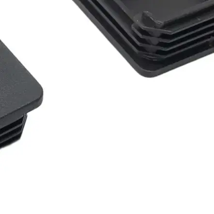 10PCS Black Square Tube End Covers for 50mm Pipes Plastic Dust Cap for Furniture Legs Shelves and Exercise Equipment