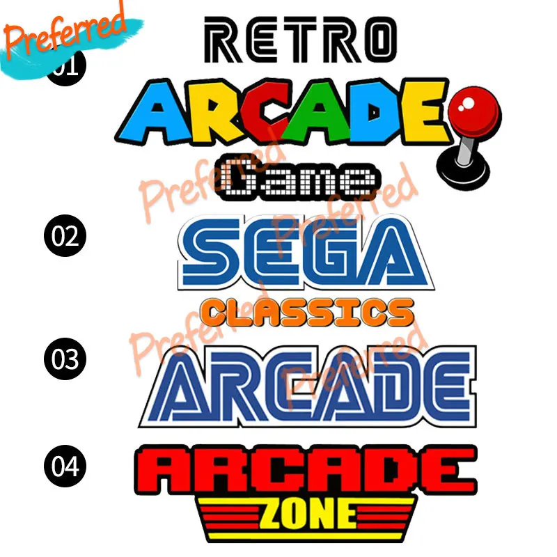 

Hot Retro Arcade Game Decal Motocross Racing Laptop Helmet Trunk Wall Vinyl Car Sticker Die-Cut Waterproof PVC