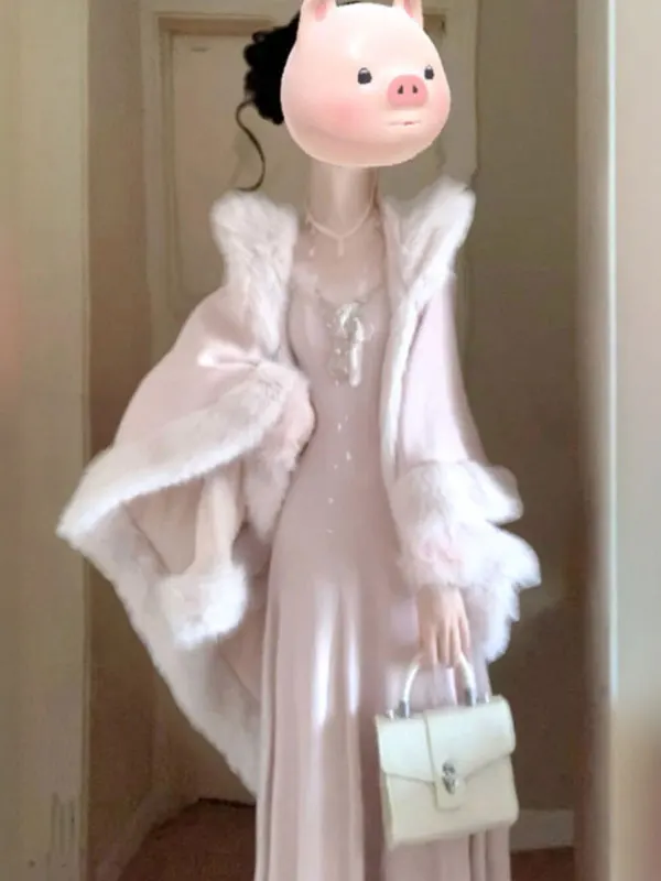 

Мягкий, красивый вязаный комплект из двух предметов: молодежный, с длинными рукавами, круглым вырезом, удобный, осенний, повседневный, универсальный, женский.