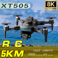 XT505 GPS Drone 8K Professional Dual Camera Dron Brushless  WIFI FPV GPS HD Aerial Photography Dual-Camera Quadcopter Helicopter