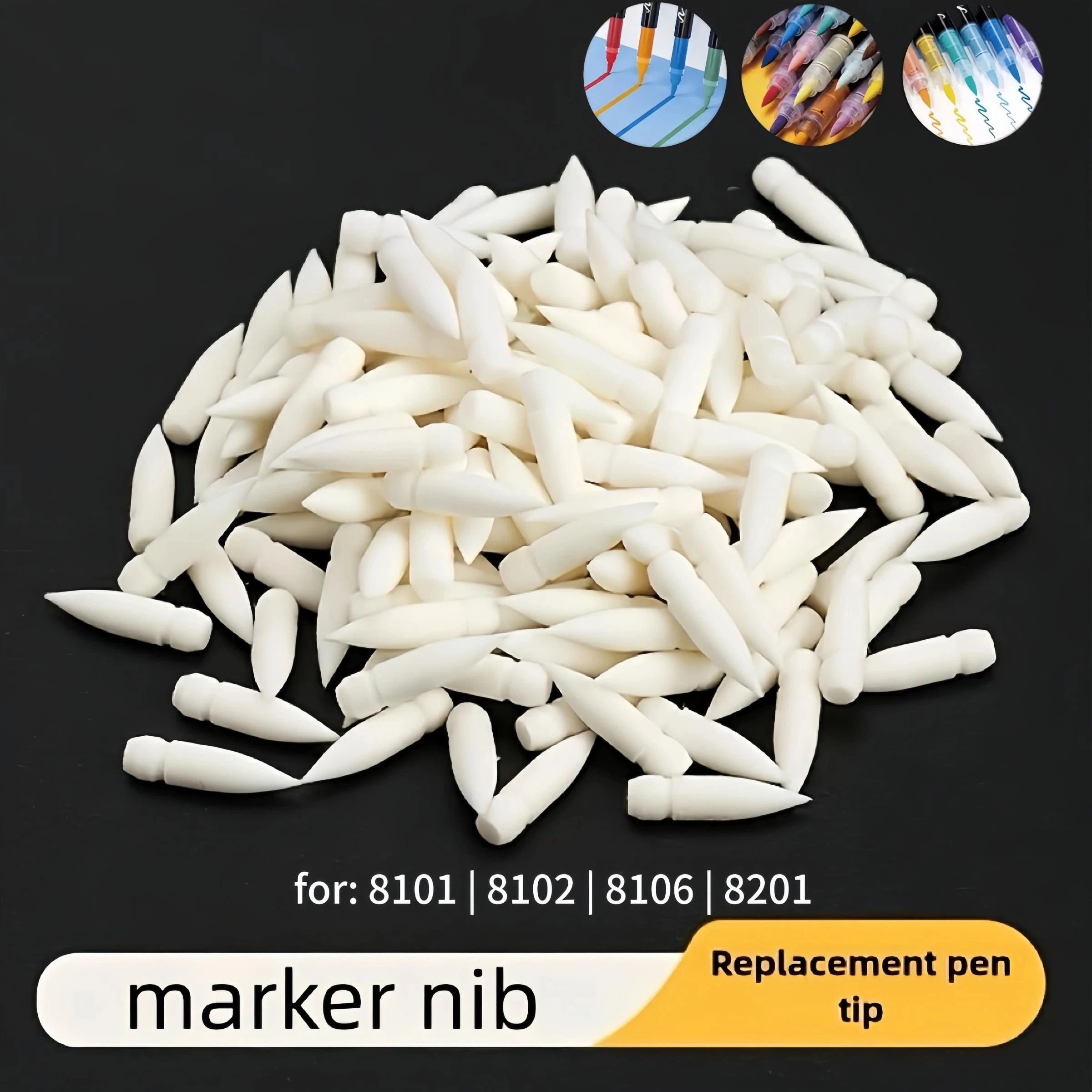 Direct Liquid Acrylic Marker Pen 200 Colors 8101 Full Series Universal Replacement Marker Pen Tip