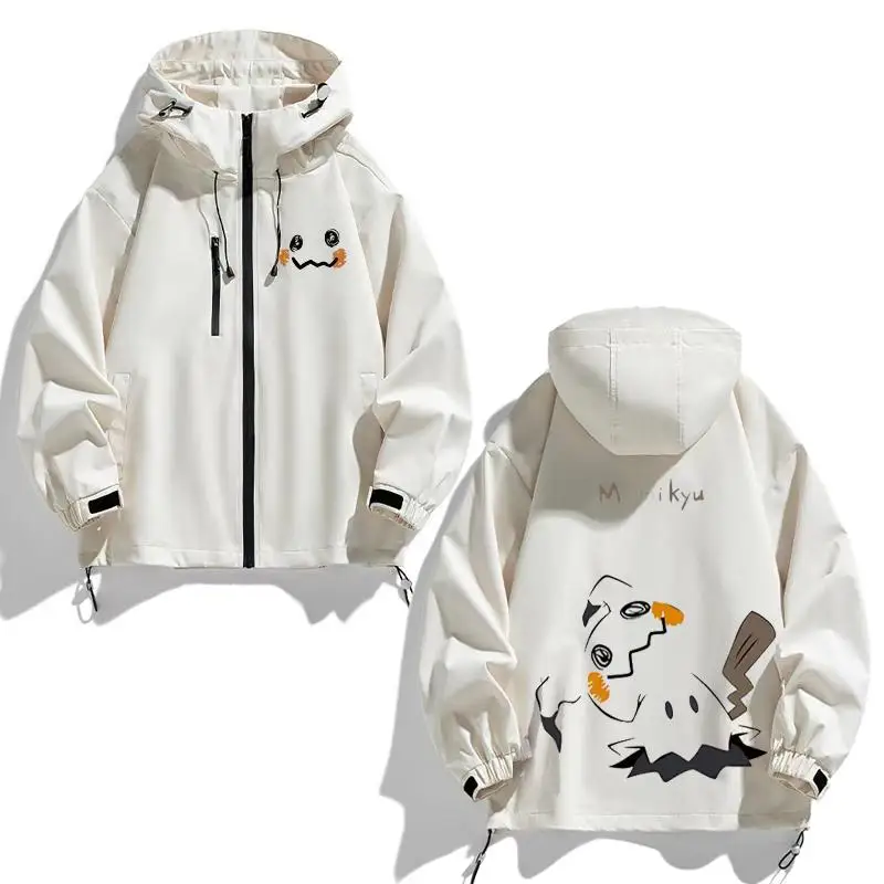 

Куртка Mystery Island Collaborative Jaet ex Autumn Winter: ветрозащитная, с длинными рукавами, капюшоном и застежкой-молнией