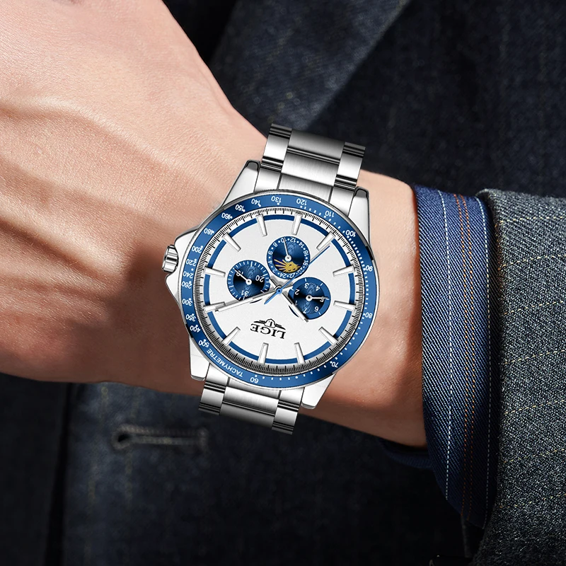 LIGE 2026 ساعات فاخرة جديدة للرجال موضة الأعمال كوارتز ساعات المعصم الرياضية مقاوم للماء مضيئة الصلب ساعة رجالي Reloj Hombre