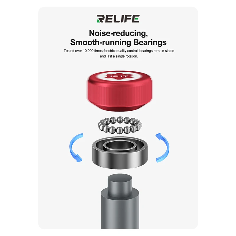 Destornillador de cabeza de cohete RELIFE RL-717, broca de acero S2 extra dura, fuerte adsorción magnética, destornillador de reparación de desmontaje de precisión