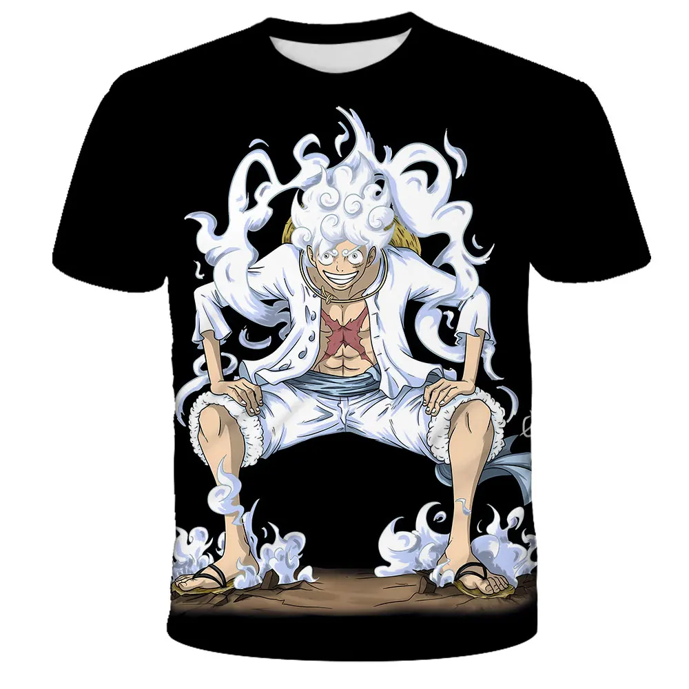 One Piece Straw Hat Luffy Soccer Tshirt Messi 10 Red Blue Gradient Pirate Skull Anchor Short Sleeve Anime Fan Tee - view 2