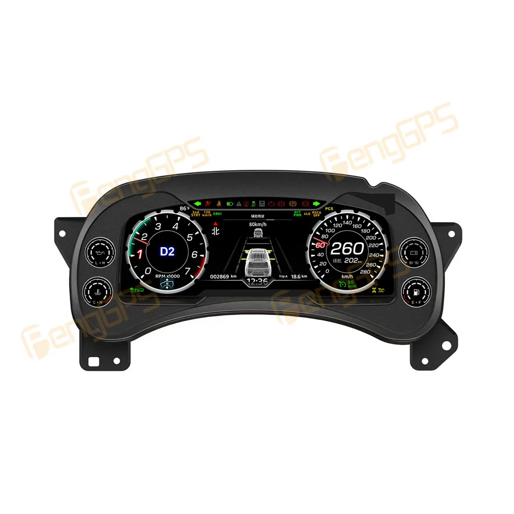 12.3 Inch Digital Cluster Odometer Screen For Cadillac Escalade Chevrolet Tahoe GMC Yukon LCD Instrument Panel Virtual 2001-2007