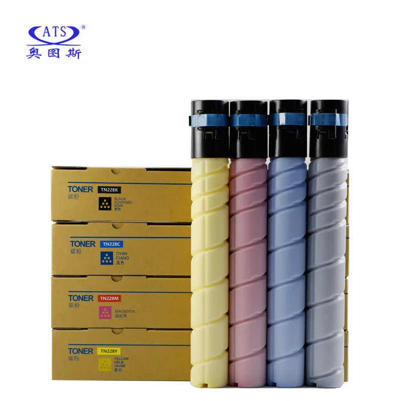 4PCS/Set TN228 TN229 TN Toner Cartridge For Konica Minolta C 226i 286i 7222i 7228i C226i C286i C7222i C7228i Toner Powder