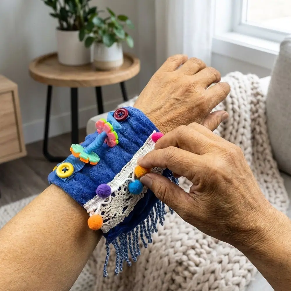 Multi-sensory Stimulation Alzheimer's Sensory Arm Fidget Sleeve Skin-friendly Decompress Fidget Pillow Sleeve Arm Pillowcase