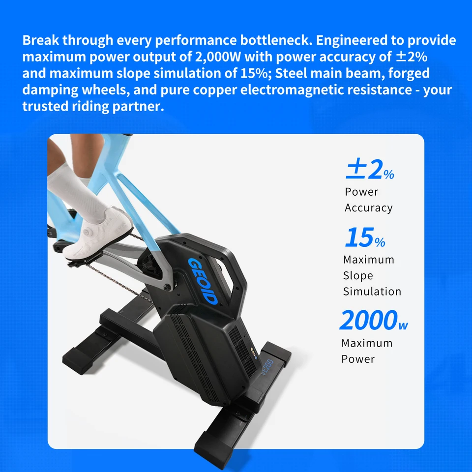 GEOID VE200 スマートバイクトレーナー Bluetooth WiFi MTB ロード