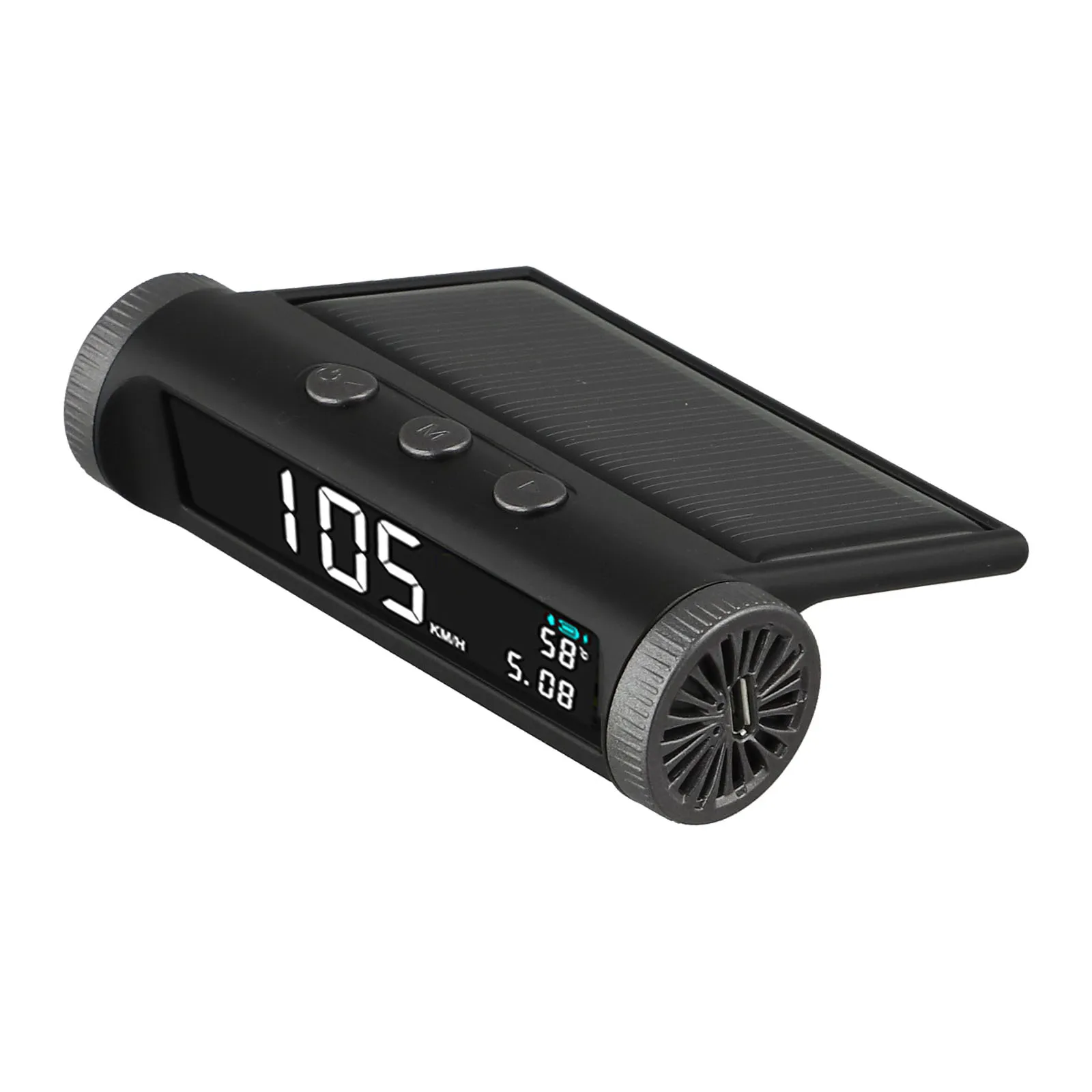 HUD Head Up Display Windscreen Projector Digital Speedometer Driving Alarm Overspeed Alarm Solar-powered Wireless