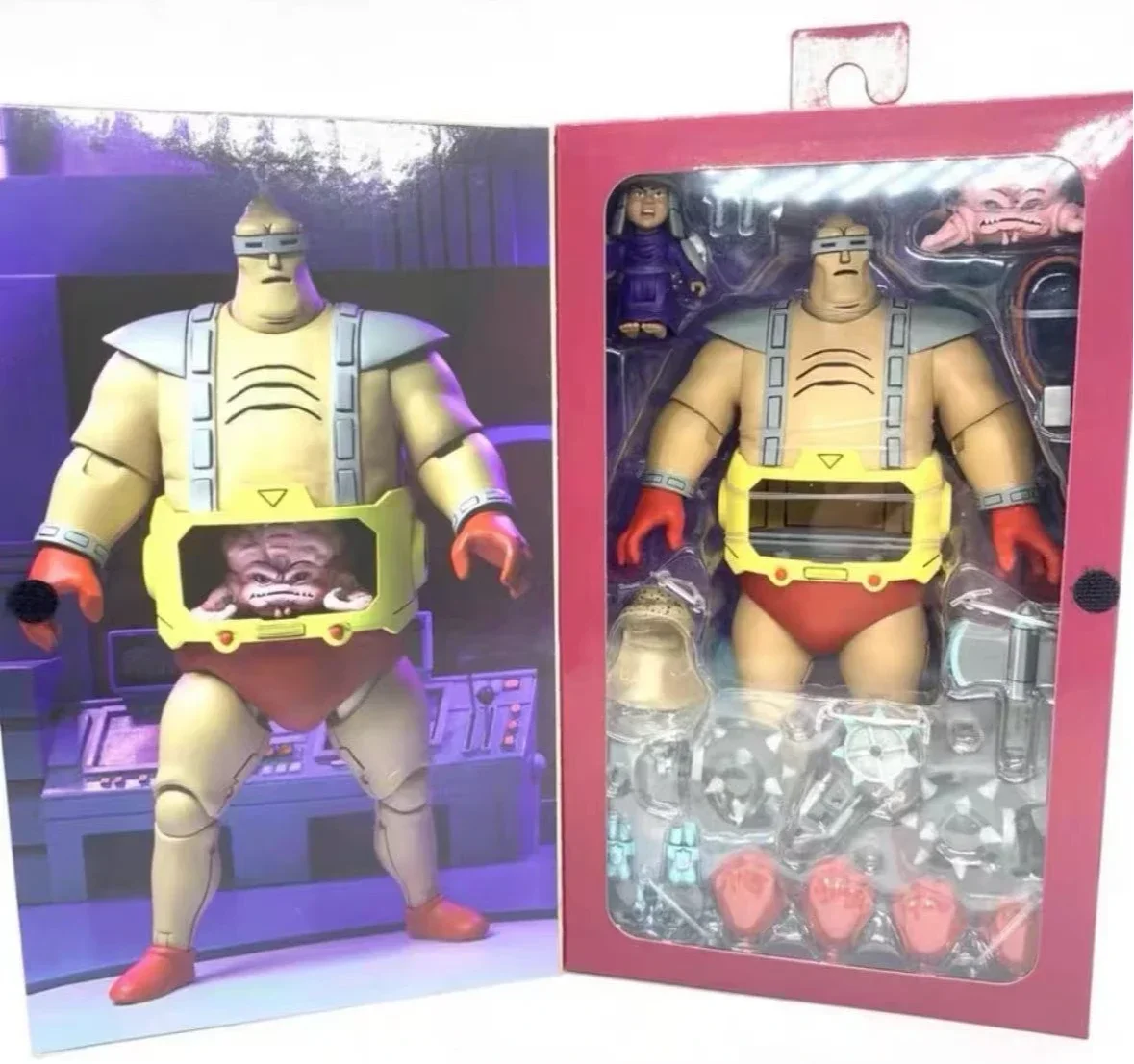 

In Stock Original Neca Angry Kron 541577-inch Action Doll Robot Animated Edition Tmnt Toy Gift Model Toys