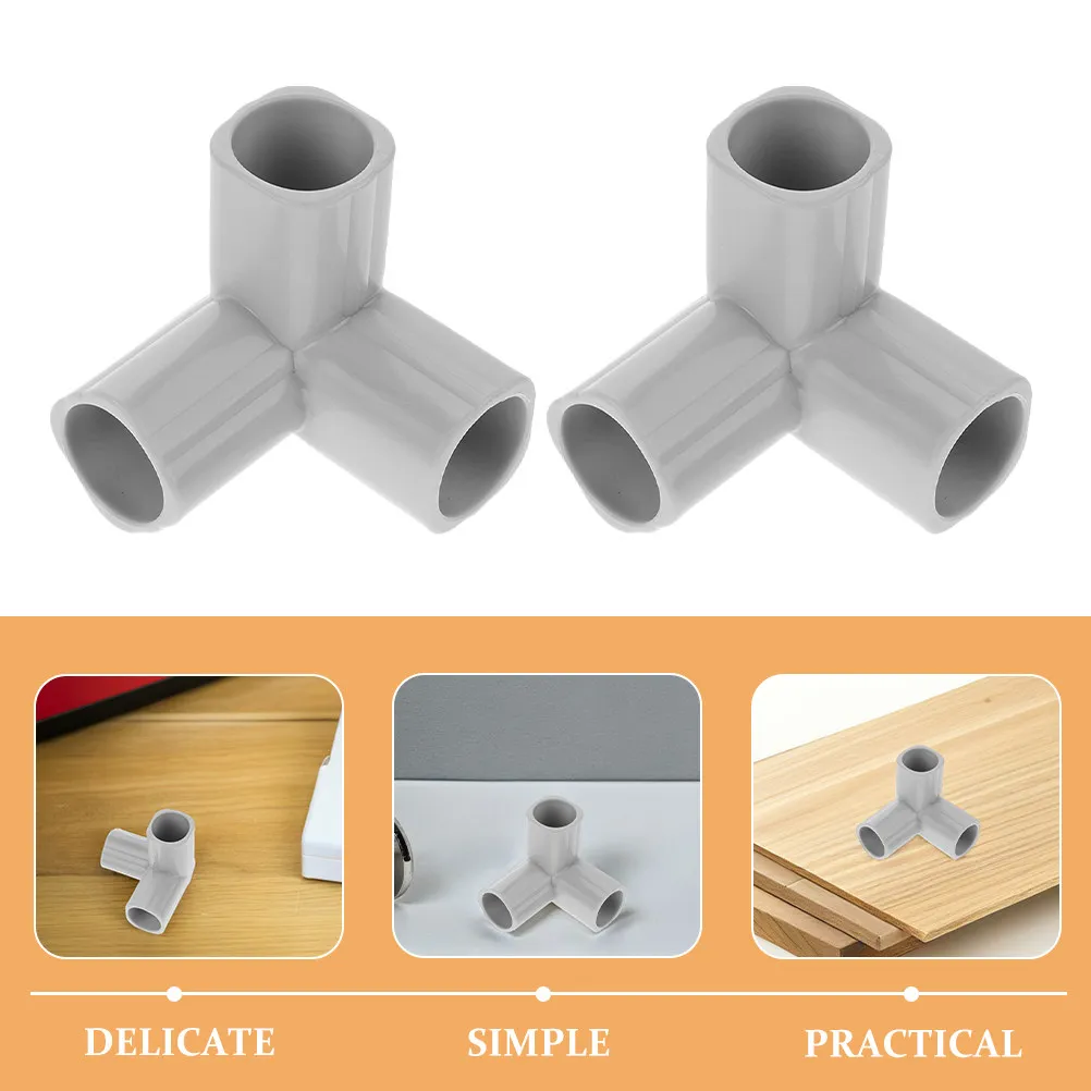 2pcs Plastic Pipe Connectors For Baby Playpen Easy Install Indoor Outdoor Safety Fencing Detachable Multi-Functional Joint